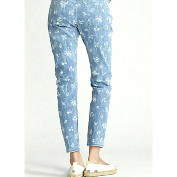 Polo Ralph Lauren Callen High Rise Slim Floral Print Jeans - Picture 8 of 8